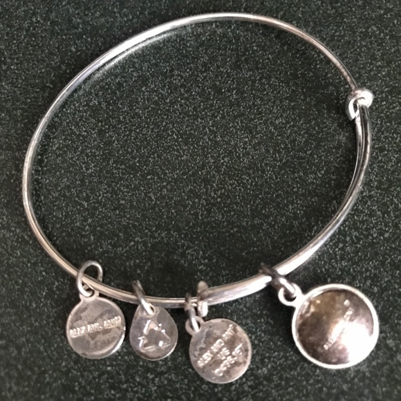 Alex and Ani Silver Expandable Wire Bracelet - Picture 2 of 16